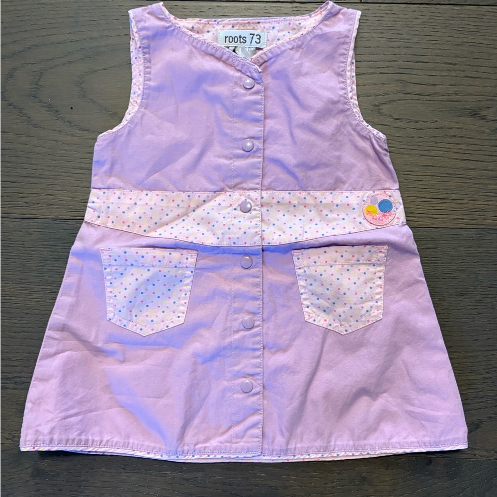 Baby roots lavender baby dress 3-6M NWT retail $88